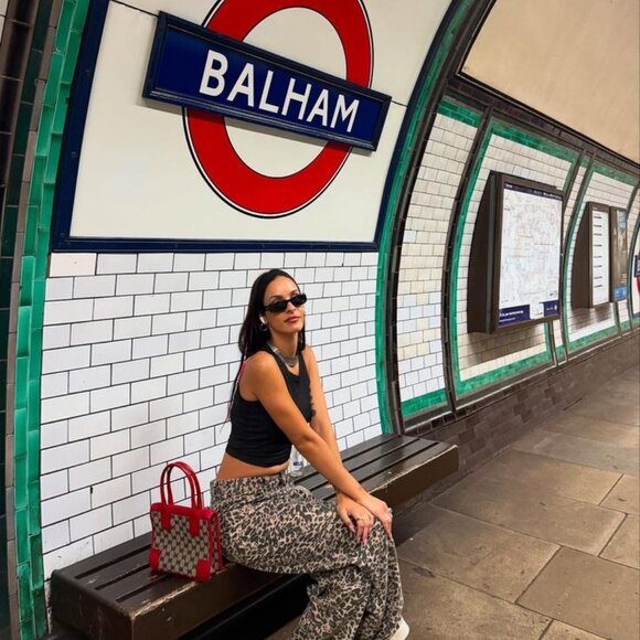 Vintage Gucci GG Supreme Monogram Canvas Brown Leather Mini Zippered Tote Bag - Picture 16 of 16